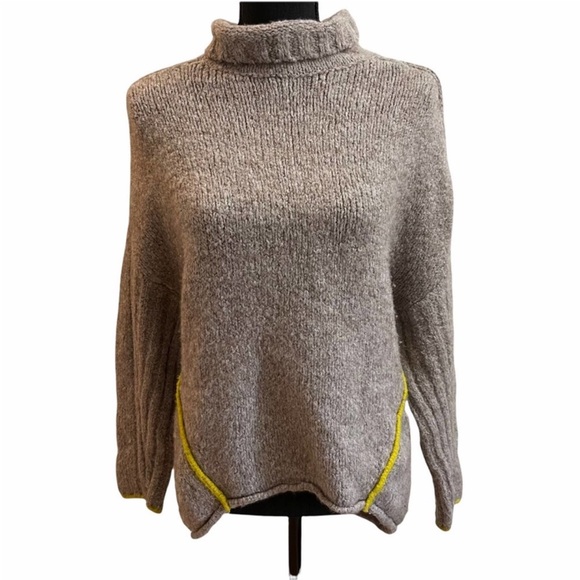 Moth by Anthropologie Oversized Wool Blend Gray Sweater - Picture 5 of 11